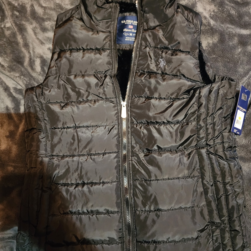 U.S. Polo Assn. Black Quilted Vest